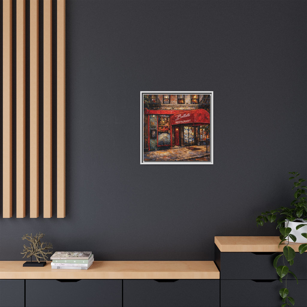 Emilio's Ballato — Restaurant Print | Matte Canvas + Wooden Frame