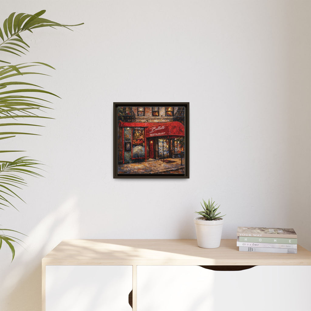 Emilio's Ballato — Restaurant Print | Matte Canvas + Wooden Frame
