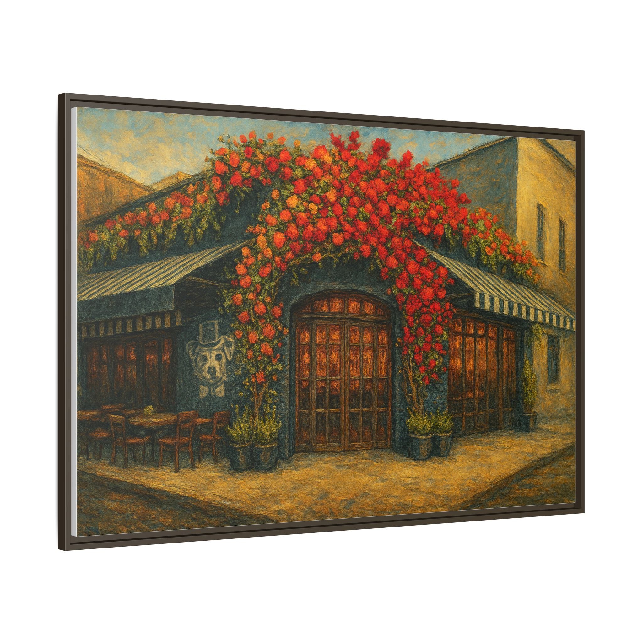 LouLou iconic NYC restaurant painting gallery wall art