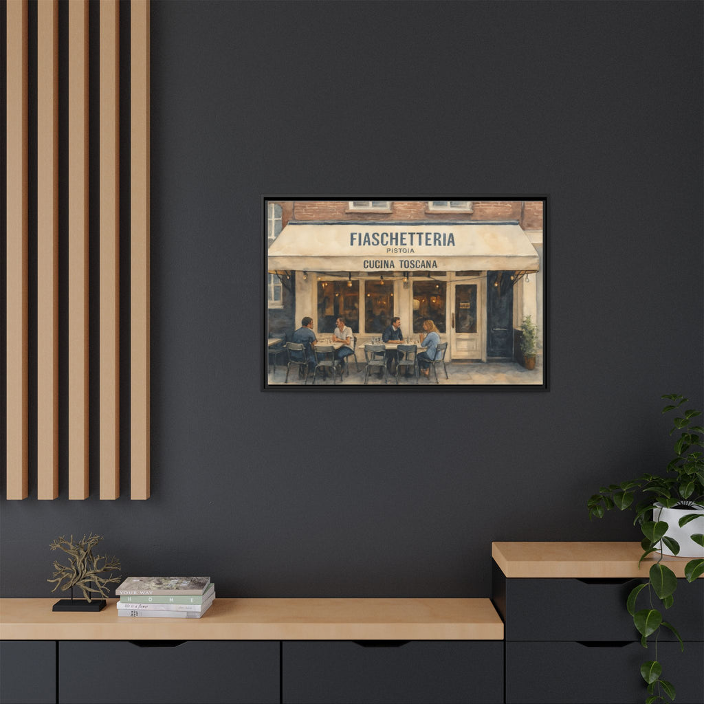 Fiaschetteria Pistoia — Restaurant Print | Matte Canvas + Wooden Frame