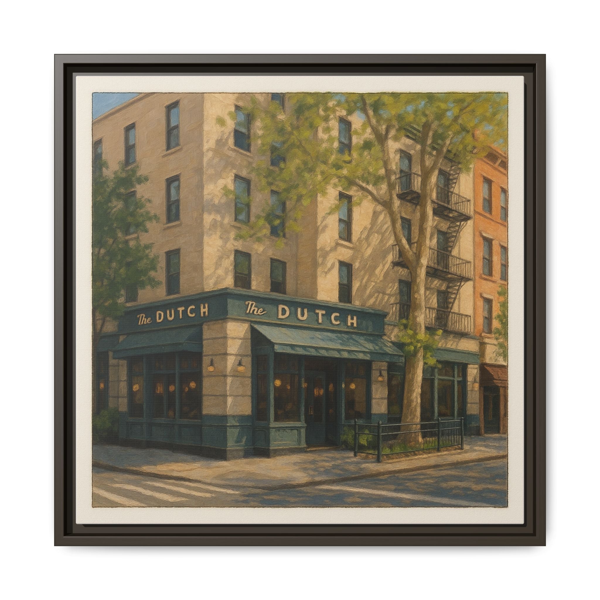 The Dutch — Restaurant Print | Matte Canvas + Wooden Frame