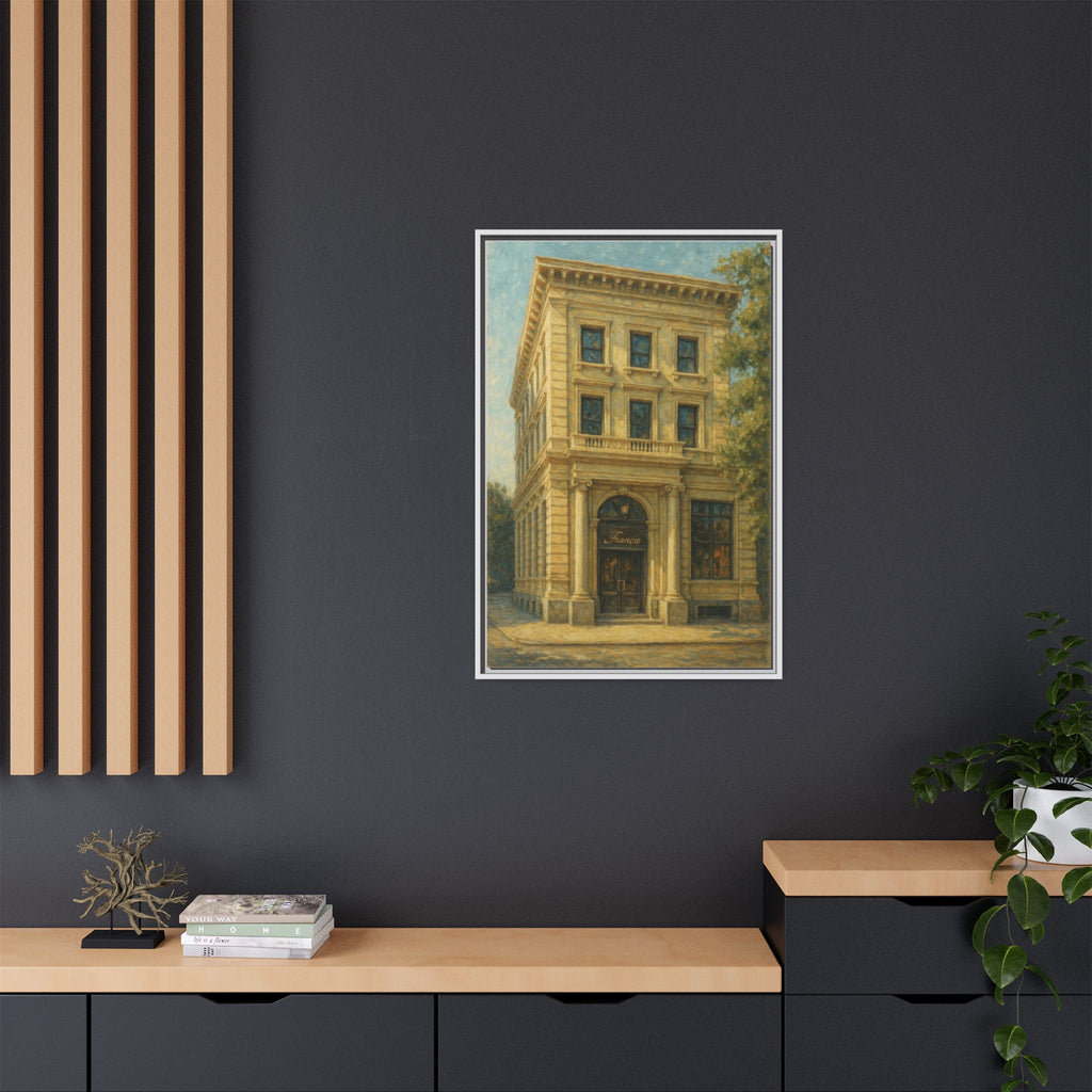 Francie — Restaurant Print | Matte Canvas + Wooden Frame