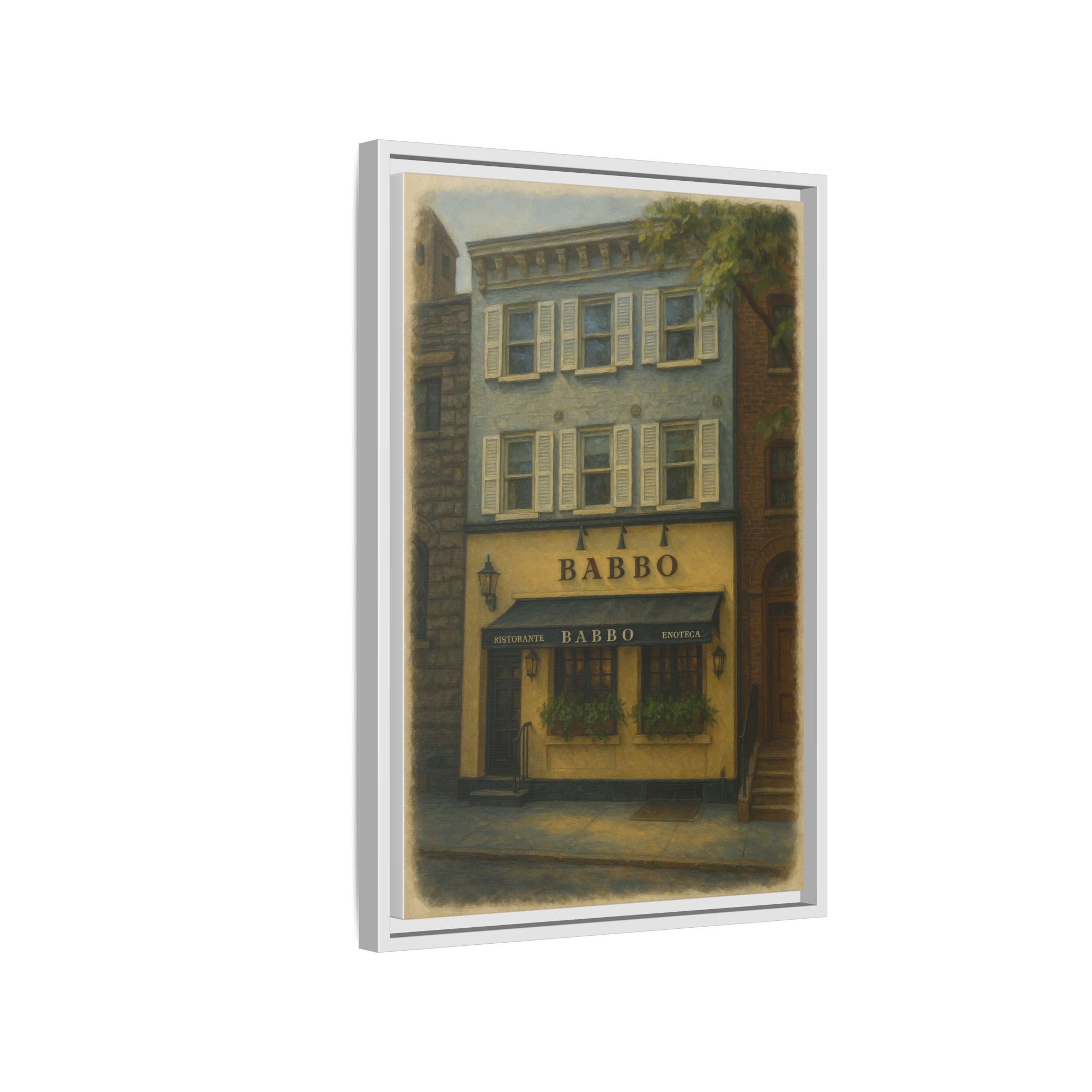 Babbo — Restaurant Print | Matte Canvas + Wooden Frame