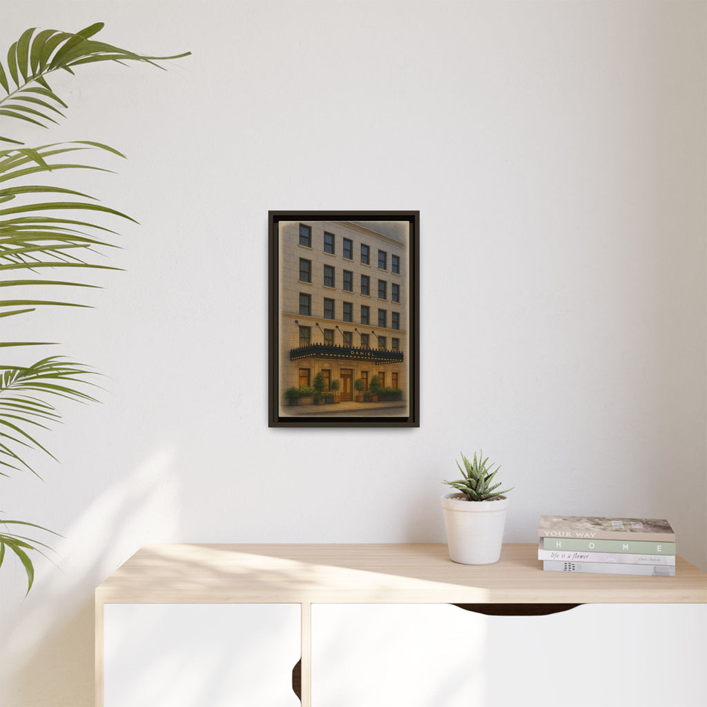 Restaurant Daniel — Restaurant Print | Matte Canvas + Wooden Frame
