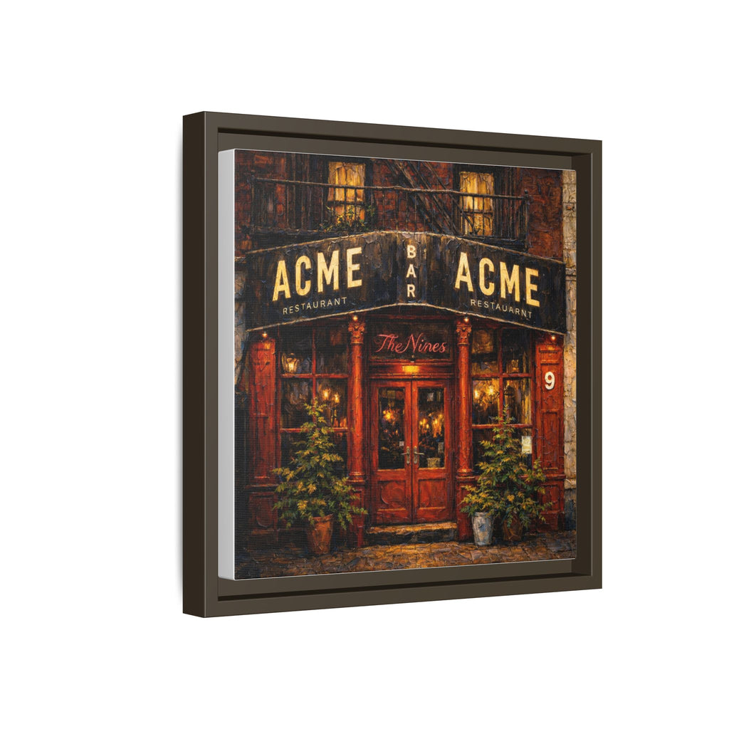 The Nines — Restaurant Print | Matte Canvas + Wooden Frame