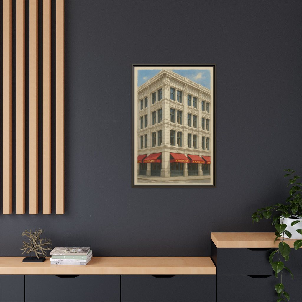 Balthazar Restaurant — Restaurant Print | Matte Canvas + Wooden Frame