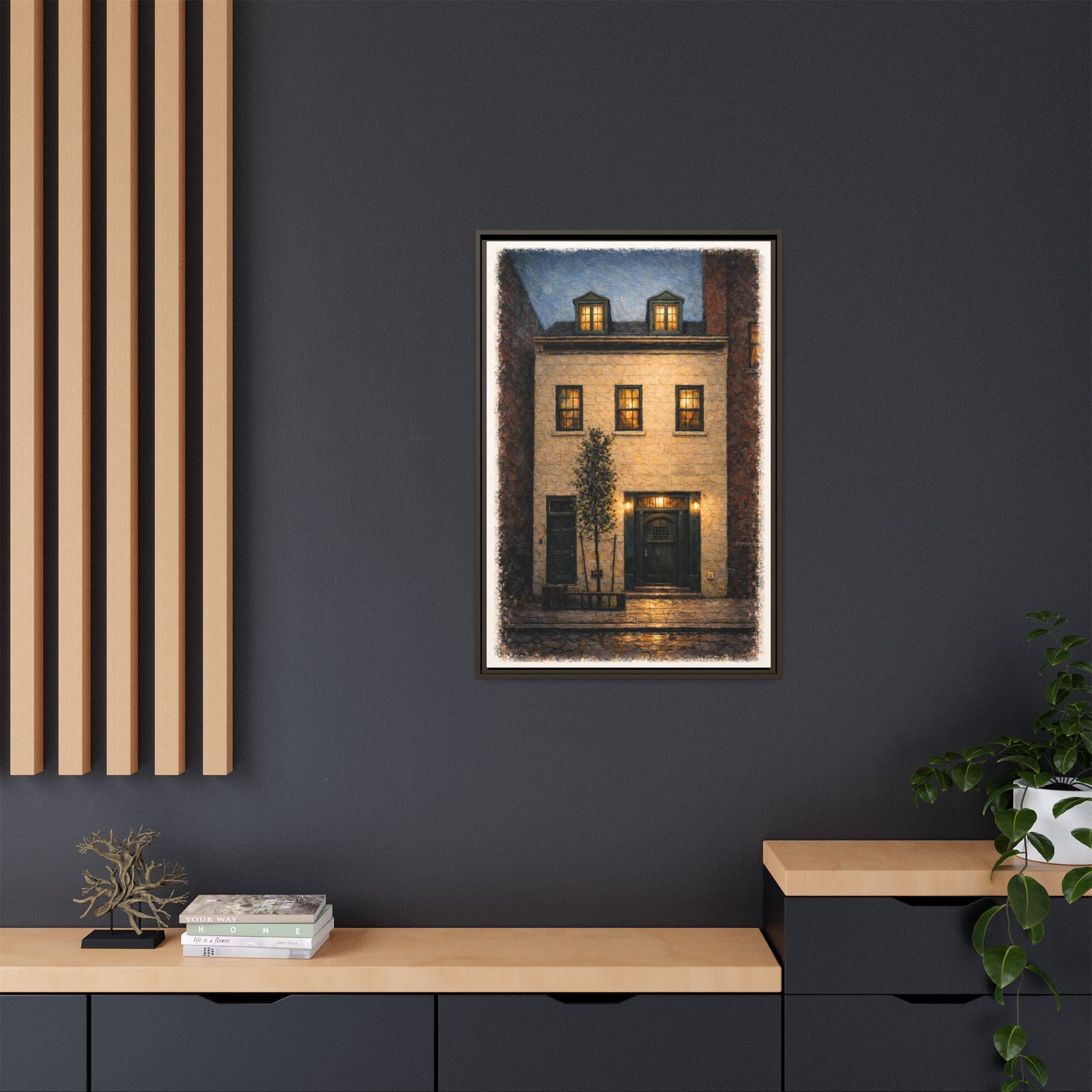 The Eighty Six — Restaurant Print | Matte Canvas + Wooden Frame