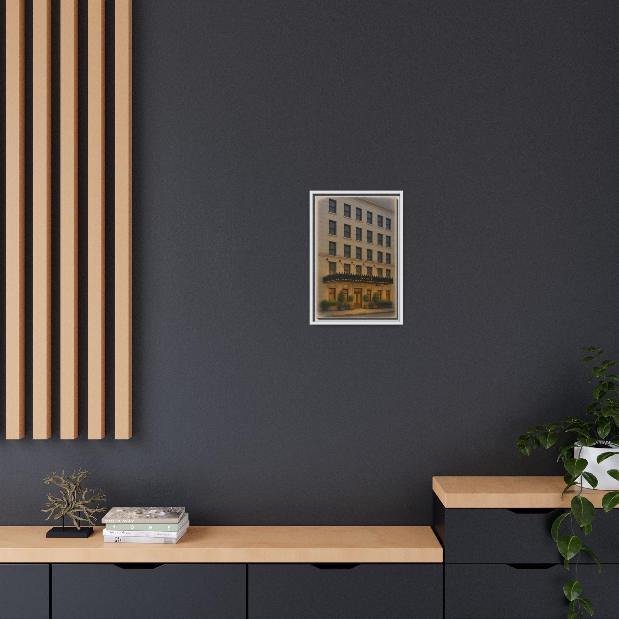Restaurant Daniel — Restaurant Print | Matte Canvas + Wooden Frame
