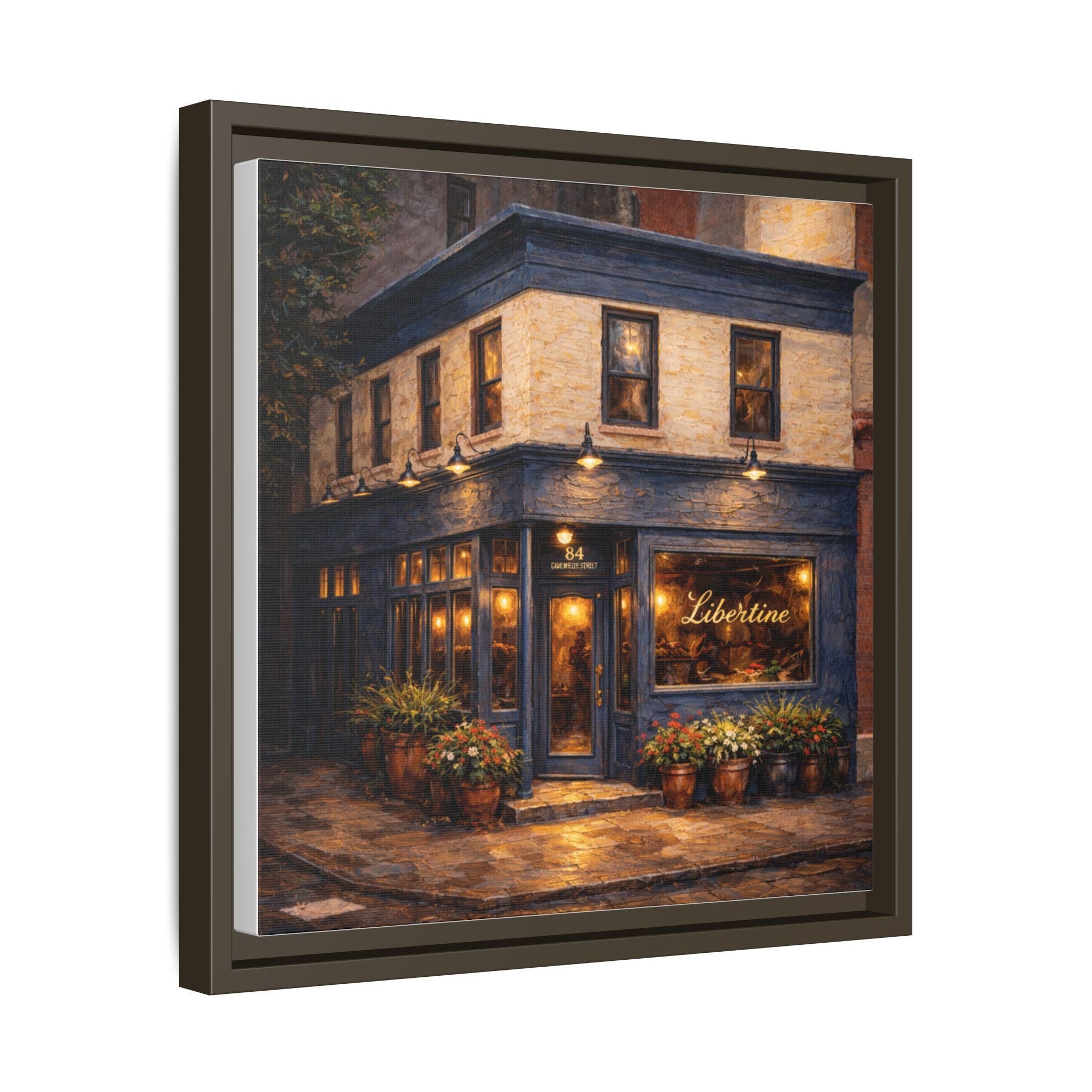 Libertine NYC restaurant painting framed canvas wall art