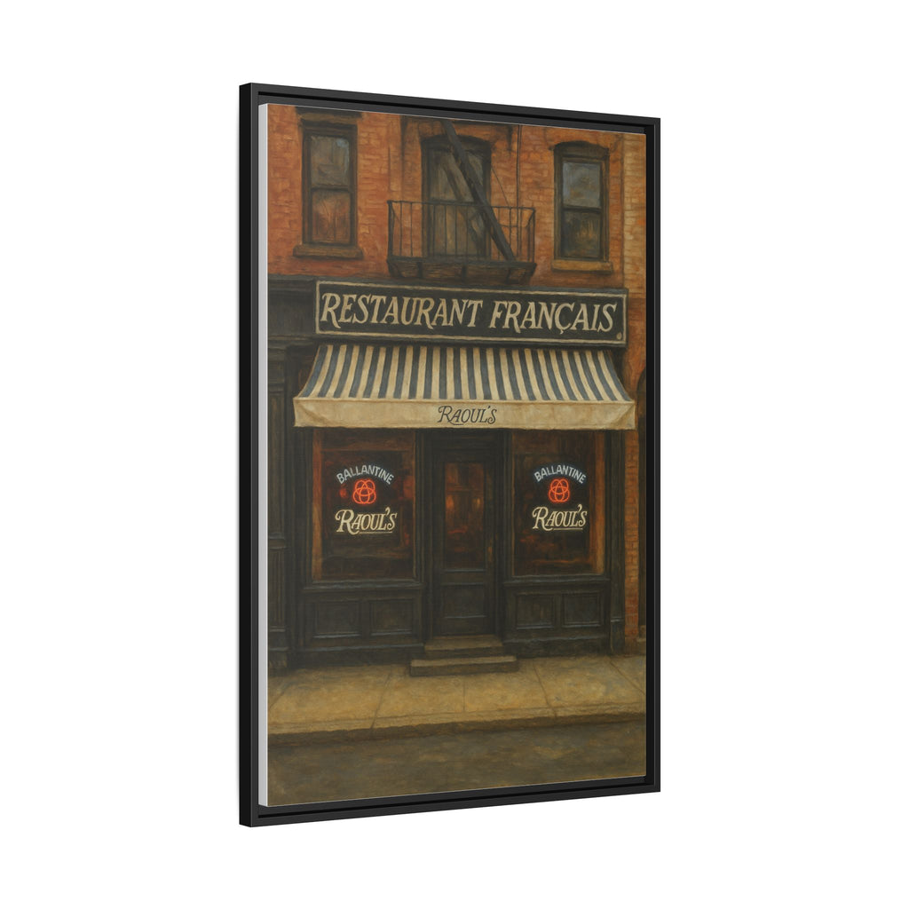 Raoul's Restaurant — Restaurant Print | Matte Canvas + Wooden Frame