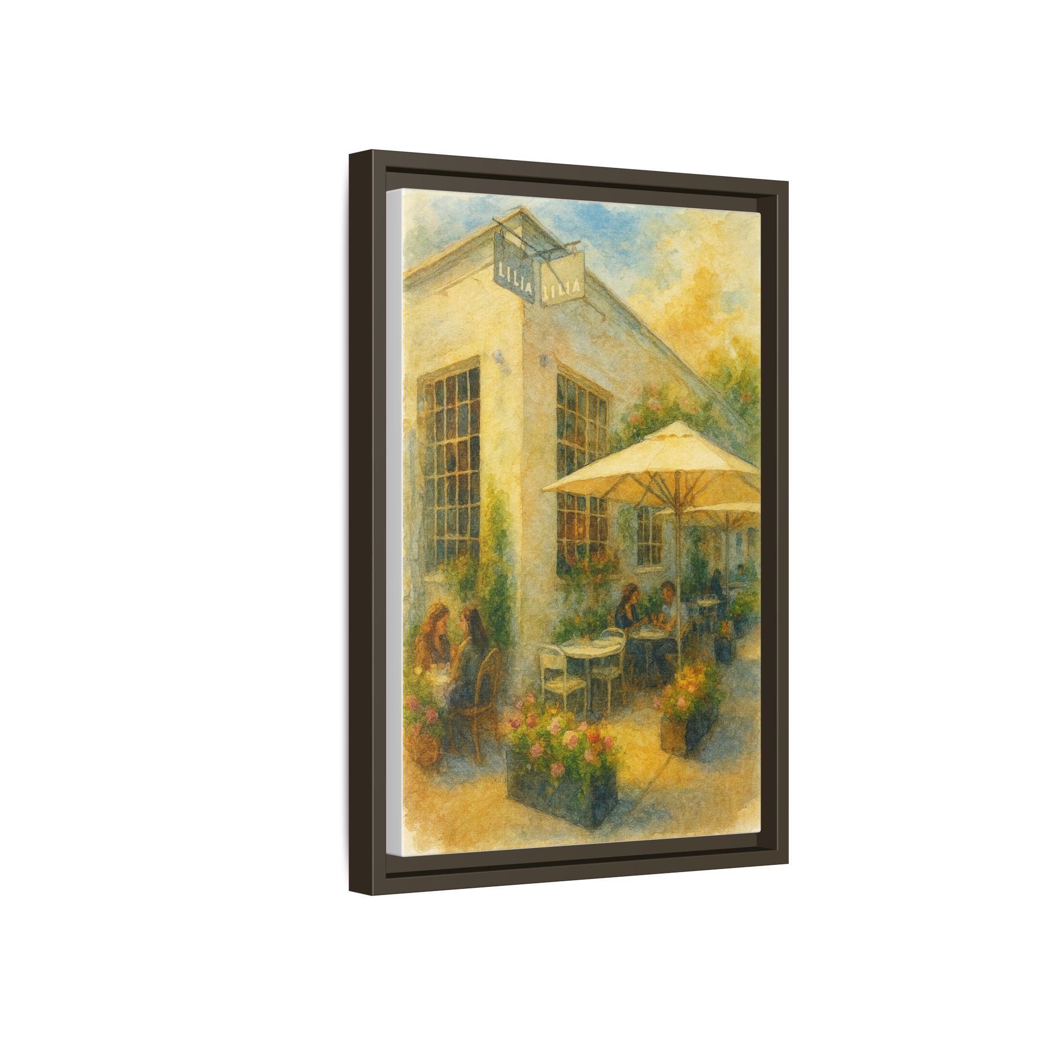 Lilia — Restaurant Print | Matte Canvas + Wooden Frame