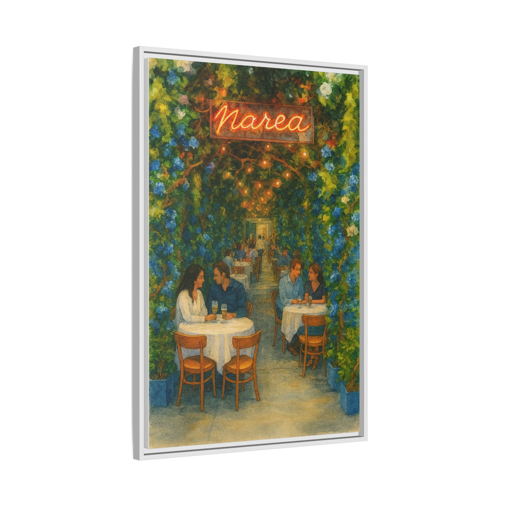 Marea — Restaurant Print | Matte Canvas + Wooden Frame