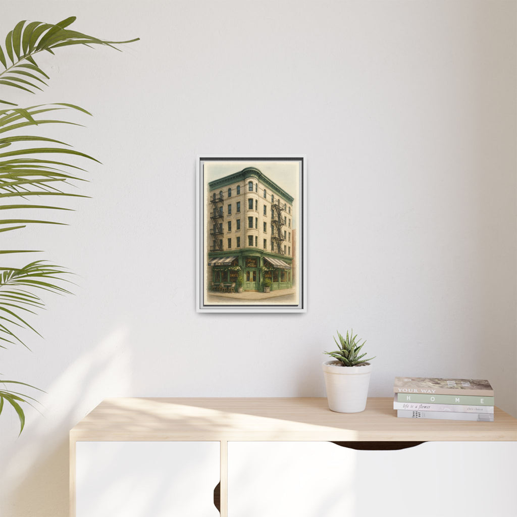 Dante West Village — Restaurant Print | Matte Canvas + Wooden Frame
