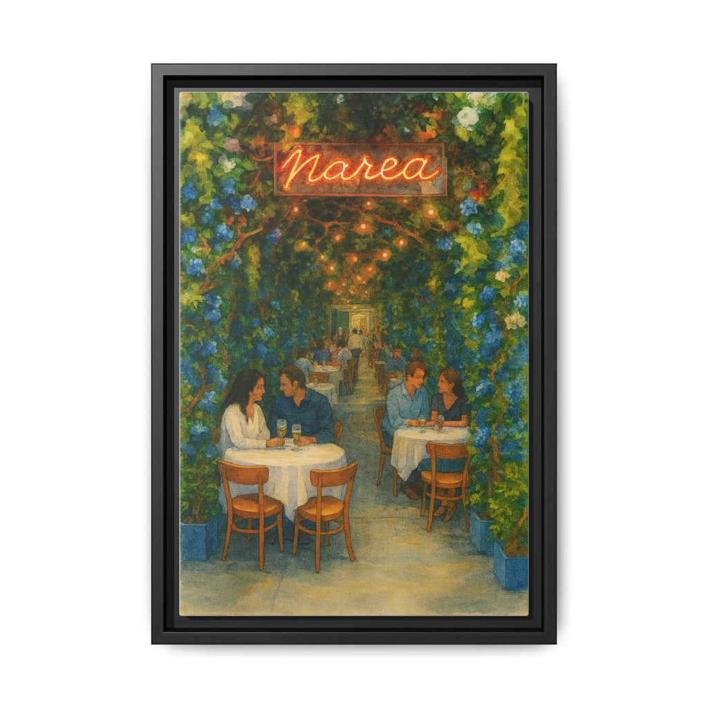 Marea — Restaurant Print | Matte Canvas + Wooden Frame