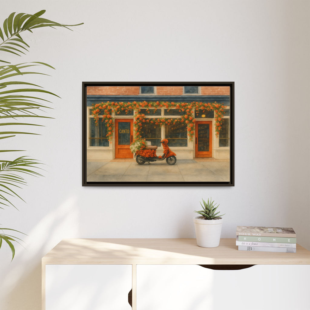 Canto West Village — Restaurant Print | Matte Canvas + Wooden Frame