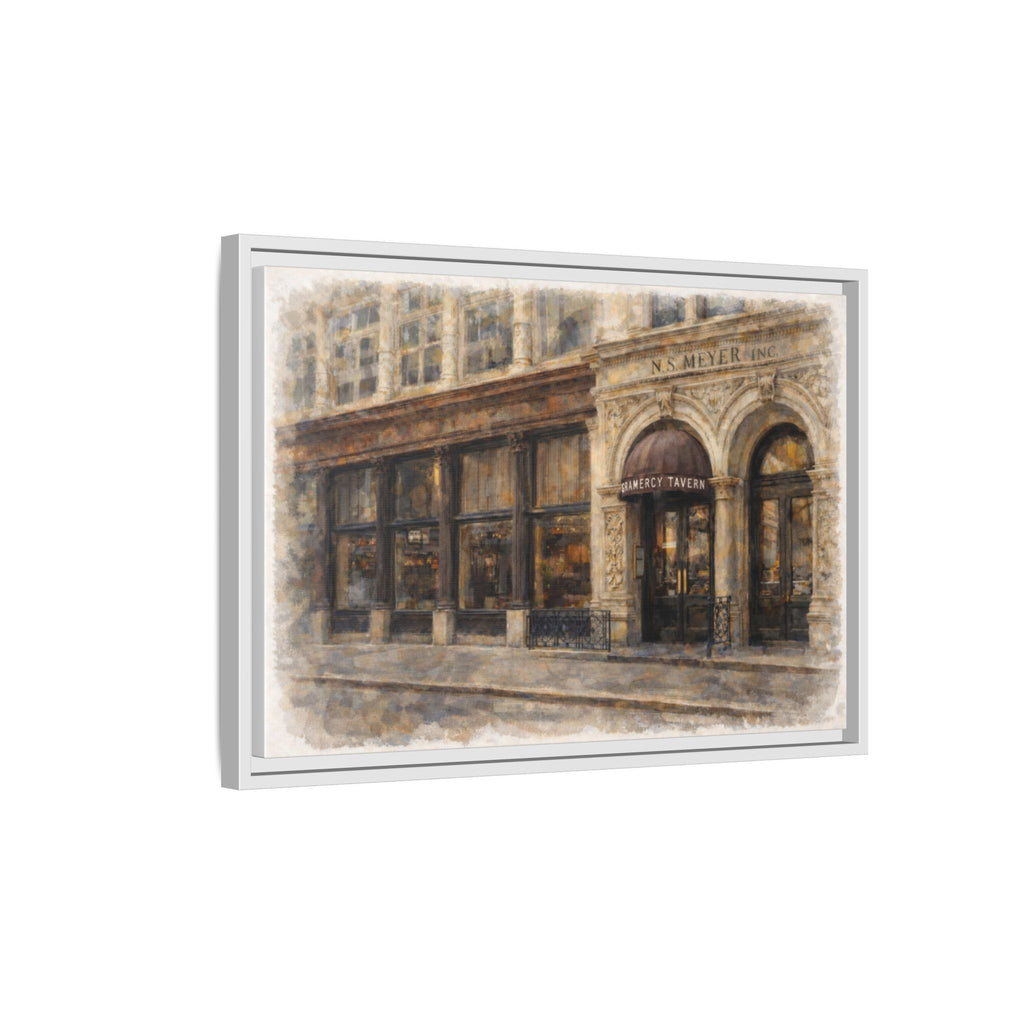 Gramercy Tavern — Restaurant Print | Matte Canvas + Wooden Frame