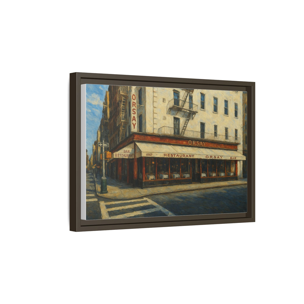 Orsay — Restaurant Print | Matte Canvas + Wooden Frame