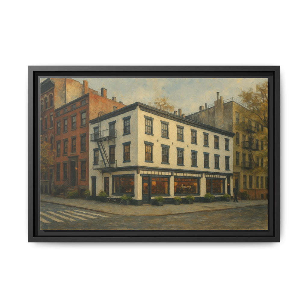Anton's — Restaurant Print | Matte Canvas + Wooden Frame