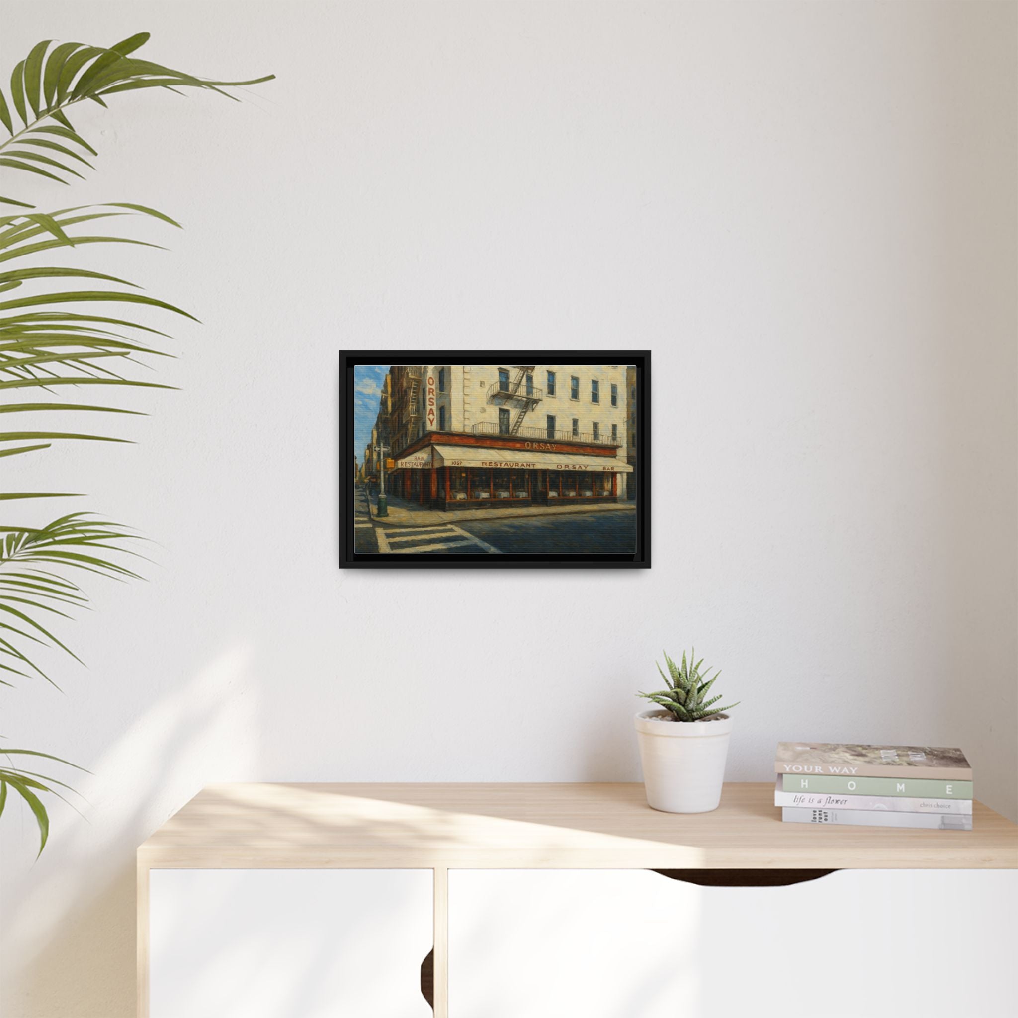Orsay — Restaurant Print | Matte Canvas + Wooden Frame