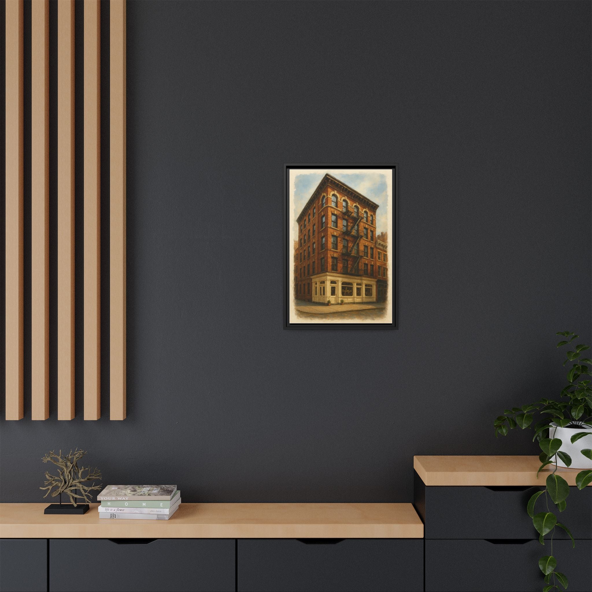 Don Angie — Restaurant Print | Matte Canvas + Wooden Frame