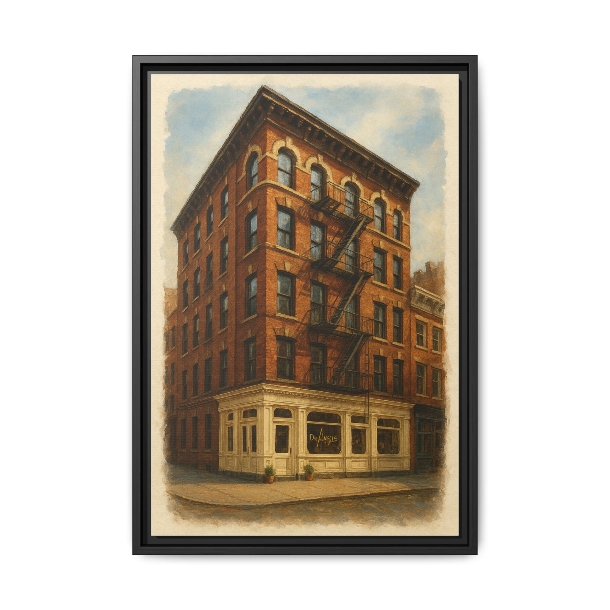 Don Angie — Restaurant Print | Matte Canvas + Wooden Frame