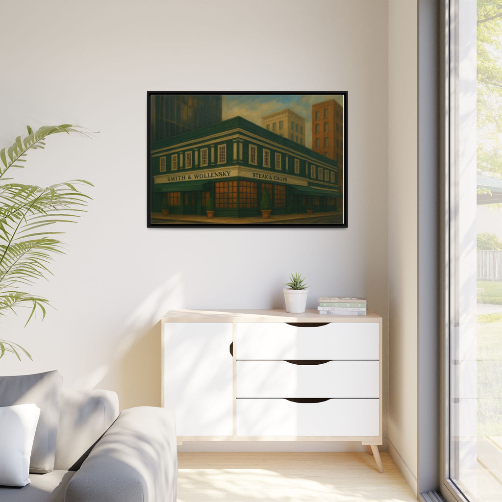 Smith and Wollensky — Restaurant Print | Matte Canvas + Wooden Frame