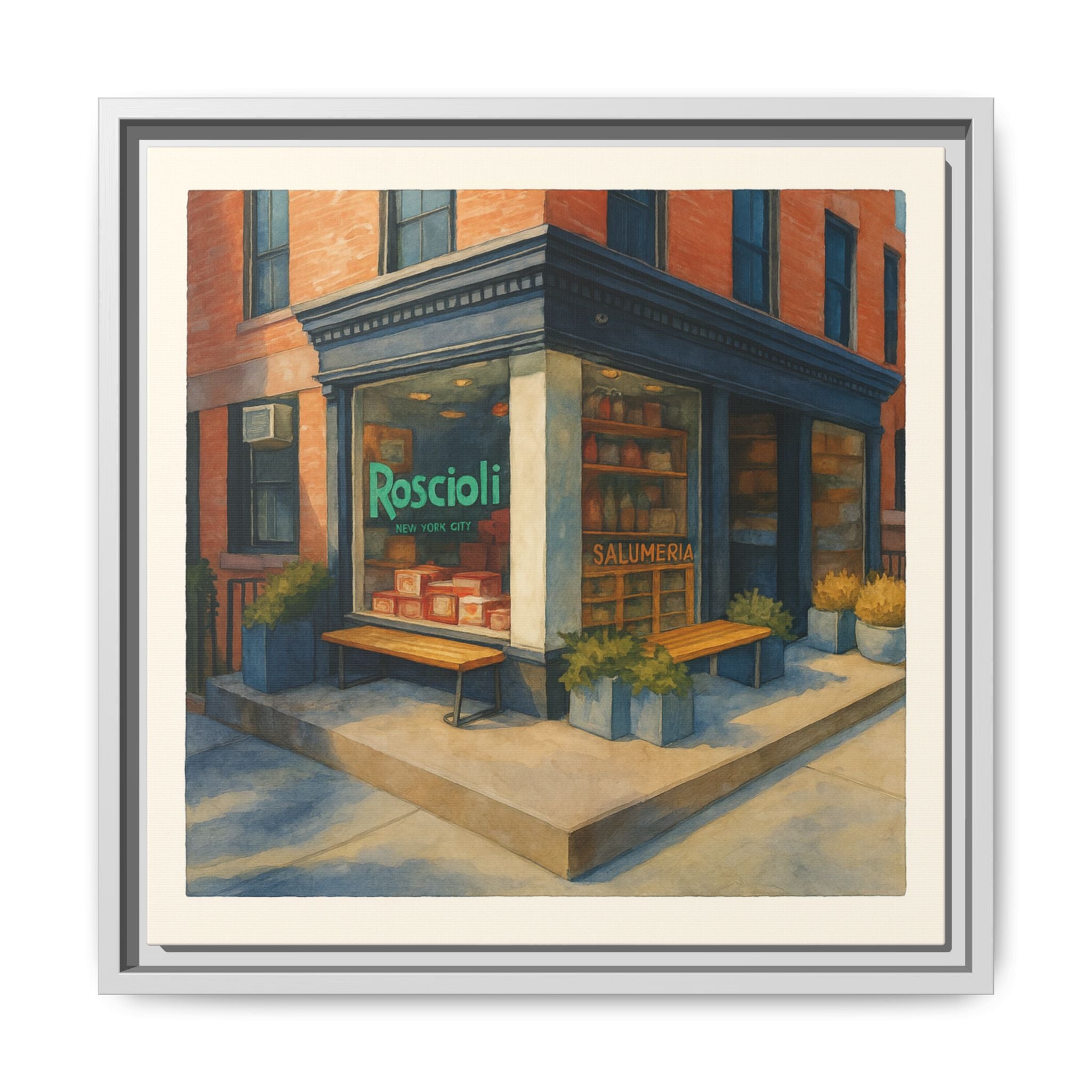 Roscioli Restaurant — Restaurant Print | Matte Canvas + Wooden Frame