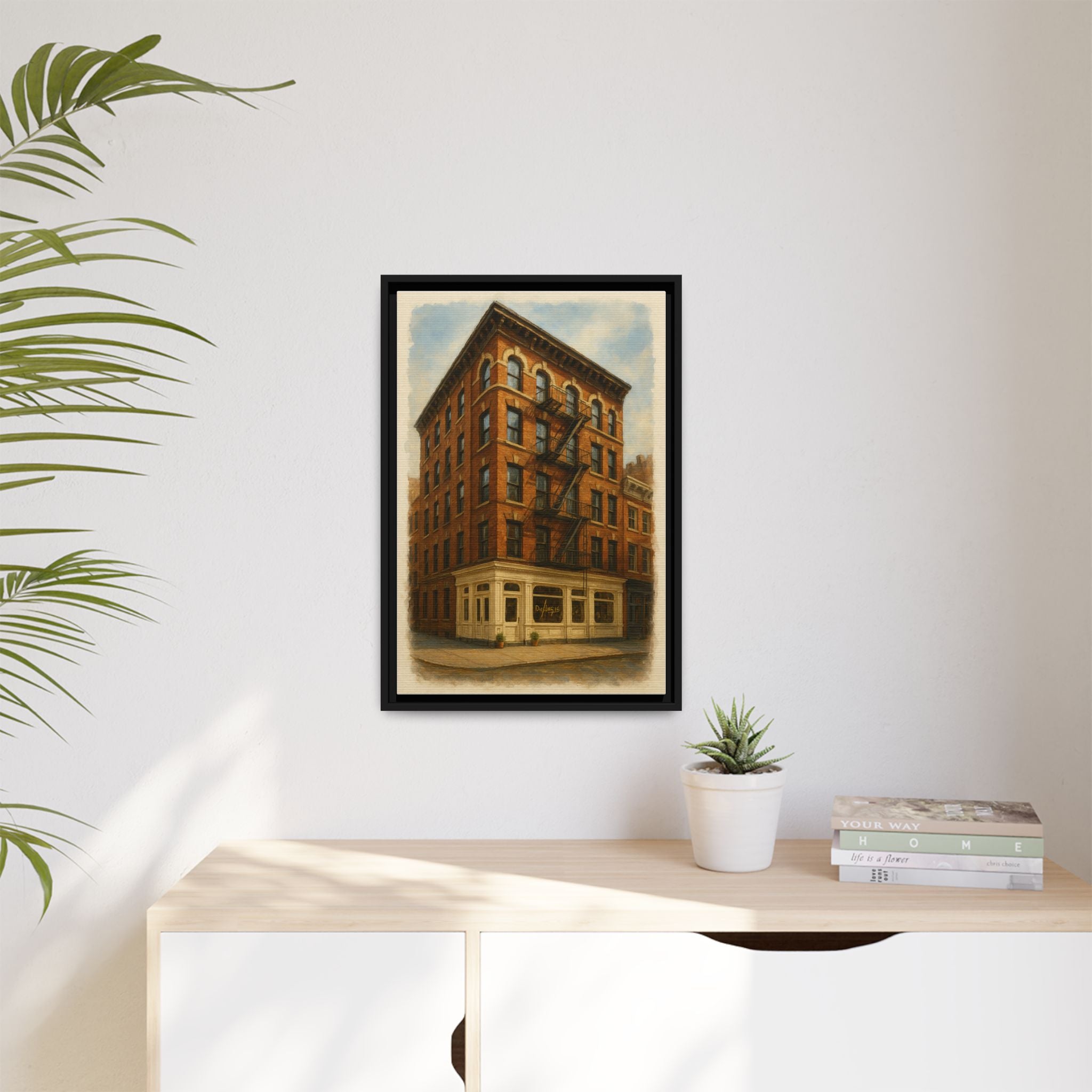 Don Angie — Restaurant Print | Matte Canvas + Wooden Frame