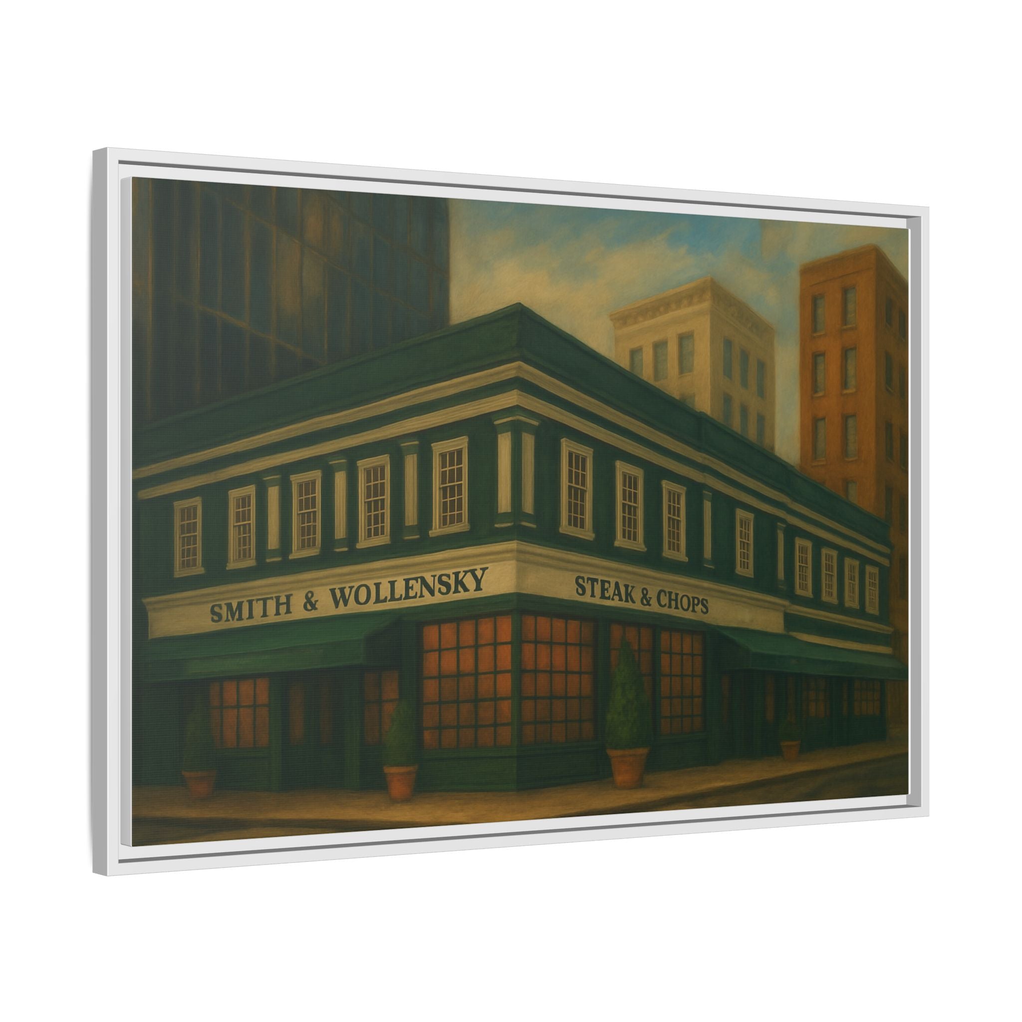 Smith and Wollensky — Restaurant Print | Matte Canvas + Wooden Frame
