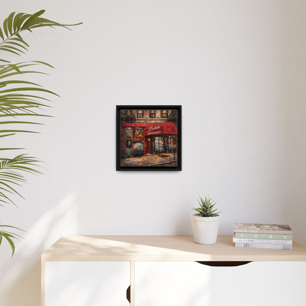 Emilio's Ballato — Restaurant Print | Matte Canvas + Wooden Frame