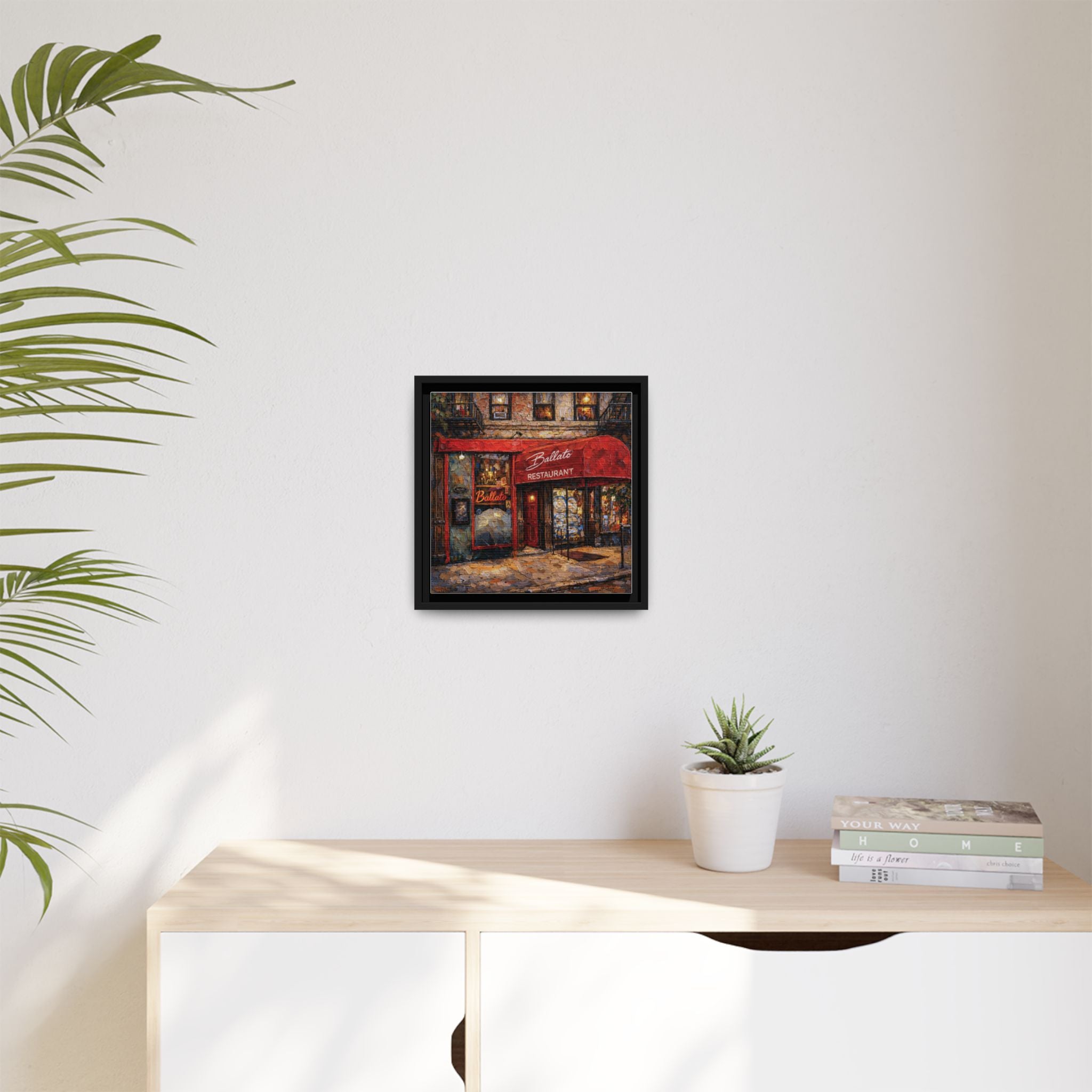 Emilio's Ballato — Restaurant Print | Matte Canvas + Wooden Frame