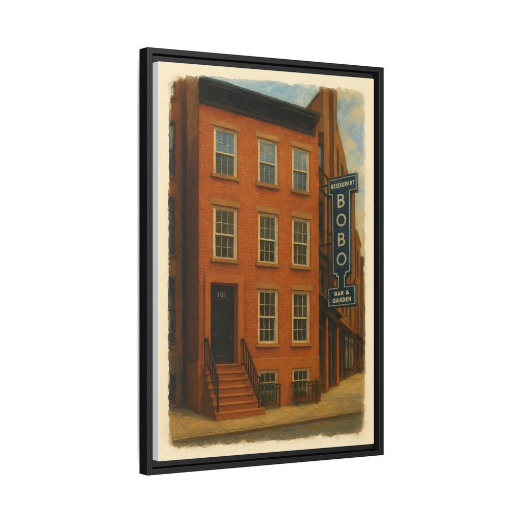 Bobo Restaurant — Restaurant Print | Matte Canvas + Wooden Frame
