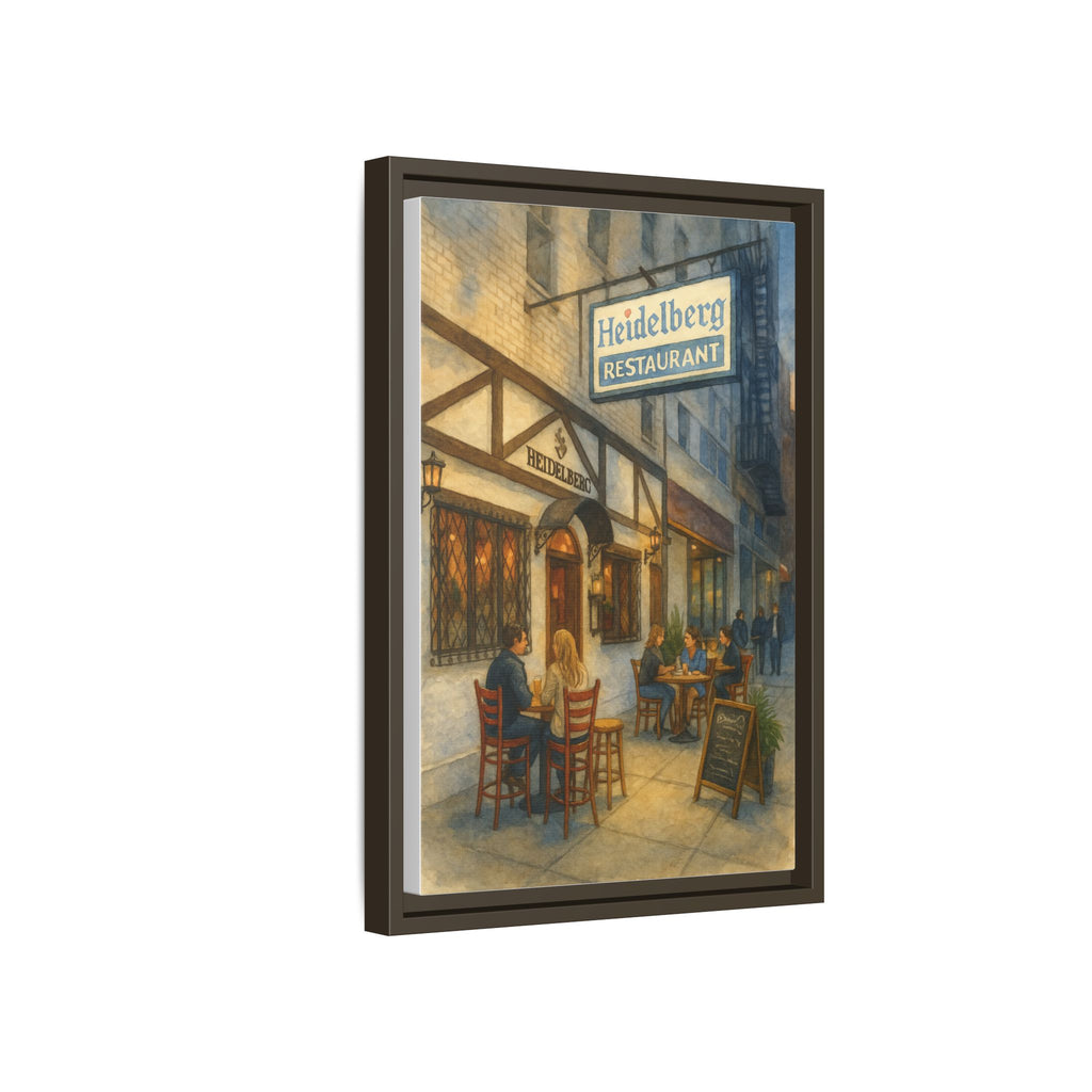Heidelberg — Restaurant Print | Matte Canvas + Wooden Frame