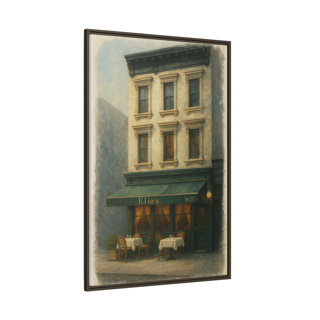 Elios Restaurant — Restaurant Print | Matte Canvas + Wooden Frame