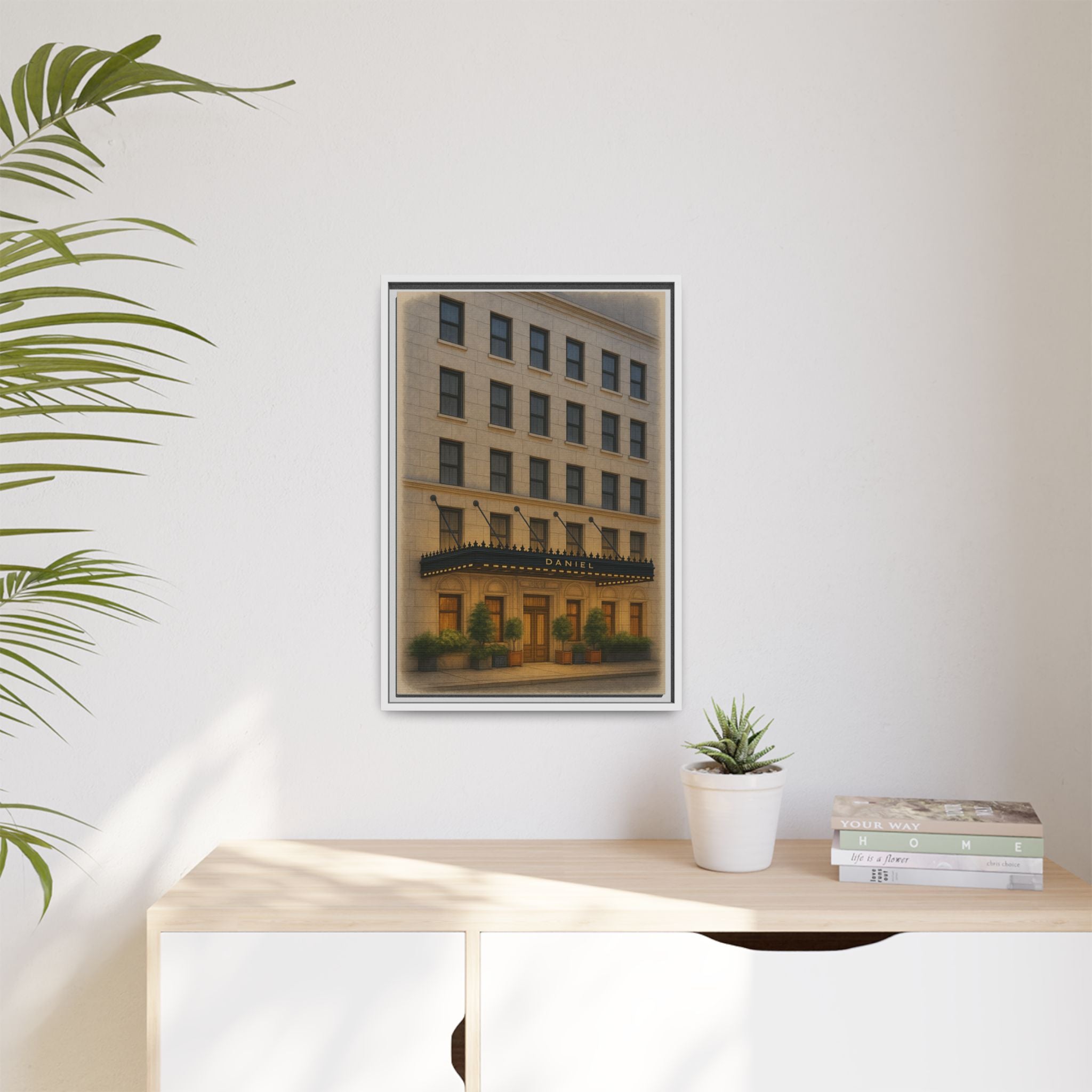 Restaurant Daniel — Restaurant Print | Matte Canvas + Wooden Frame