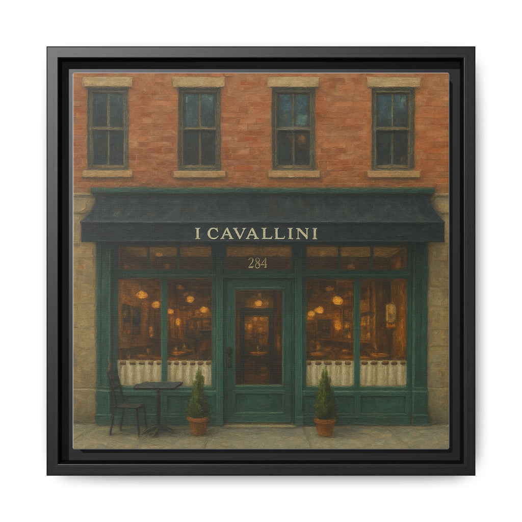 I Cavallini — Restaurant Print | Matte Canvas + Wooden Frame