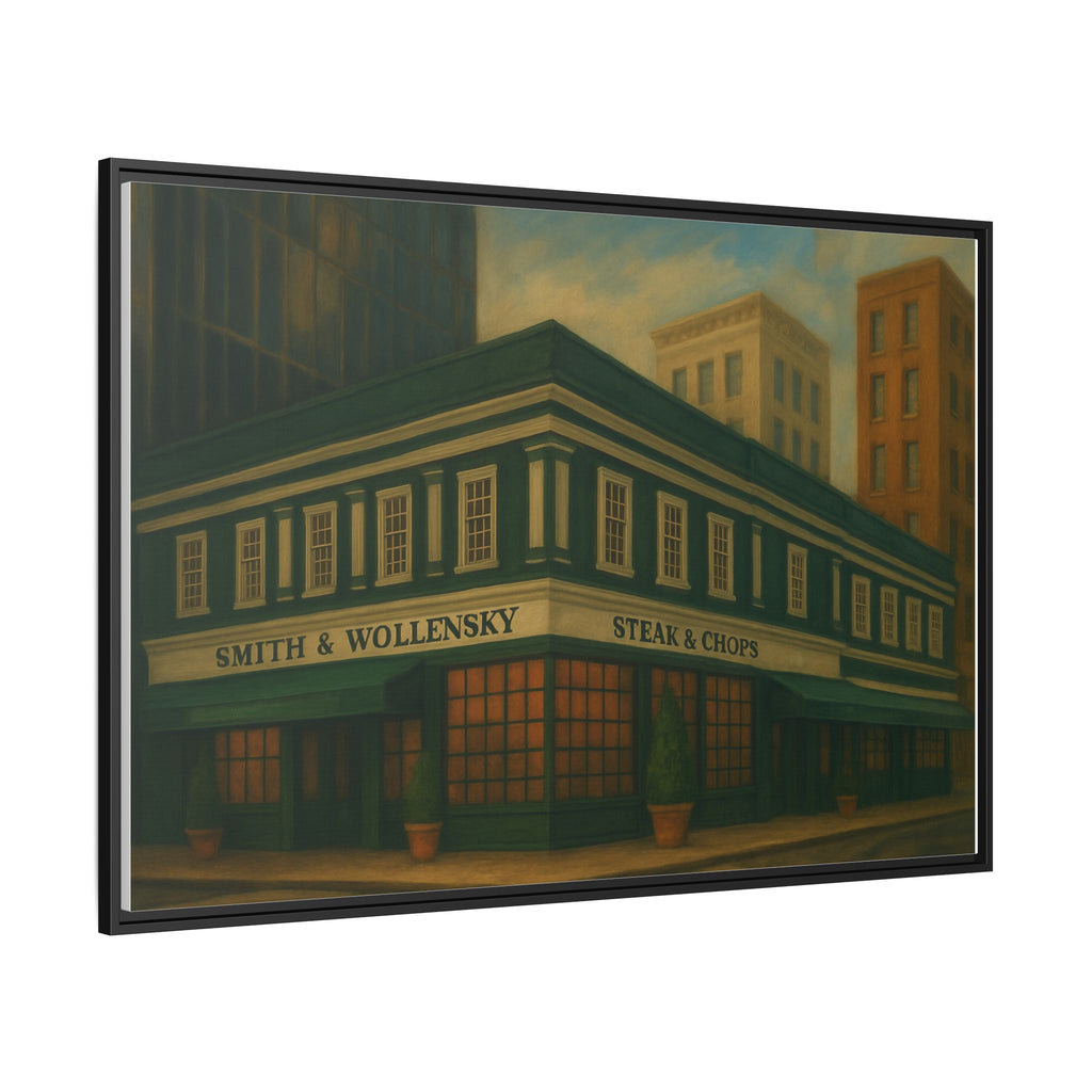 Smith and Wollensky — Restaurant Print | Matte Canvas + Wooden Frame