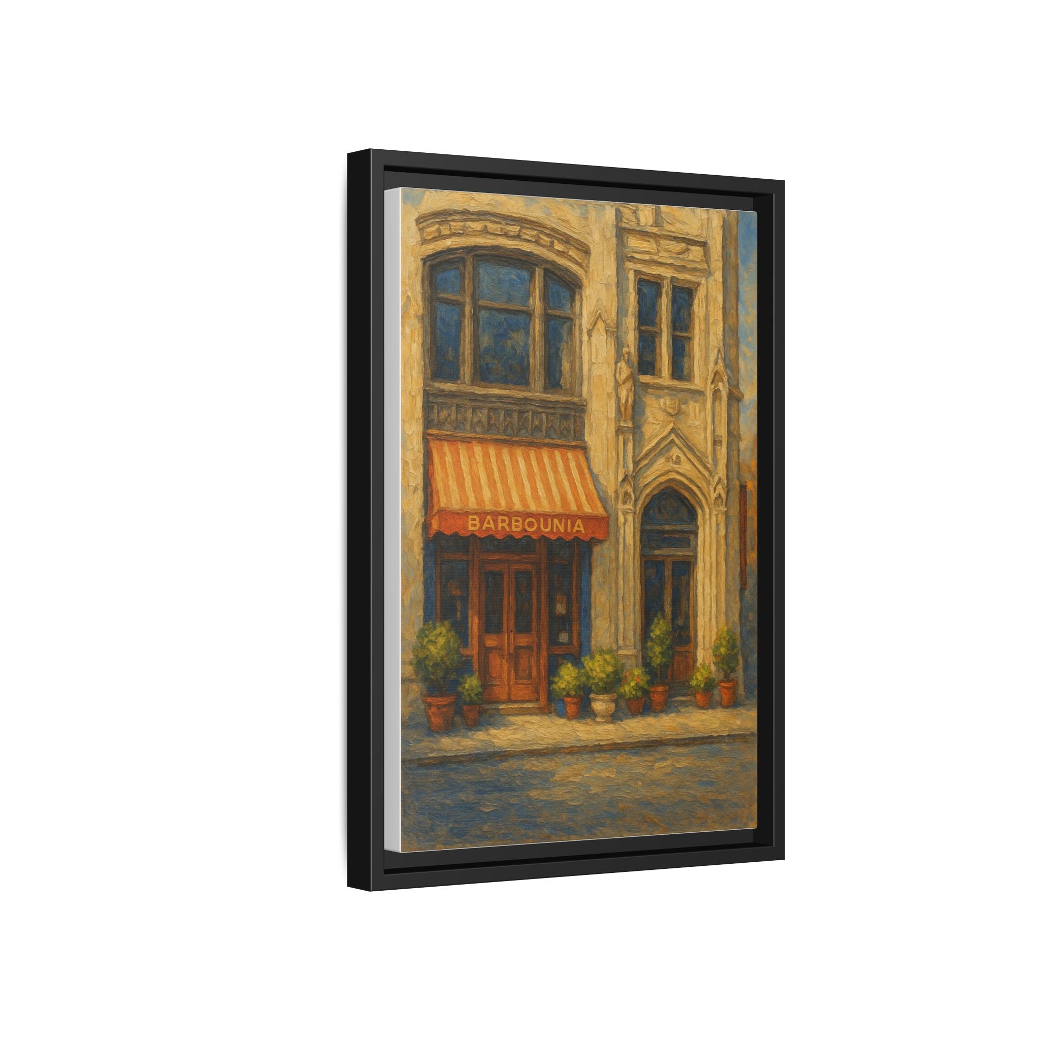 Barbounia NYC restaurant painting framed canvas wall art