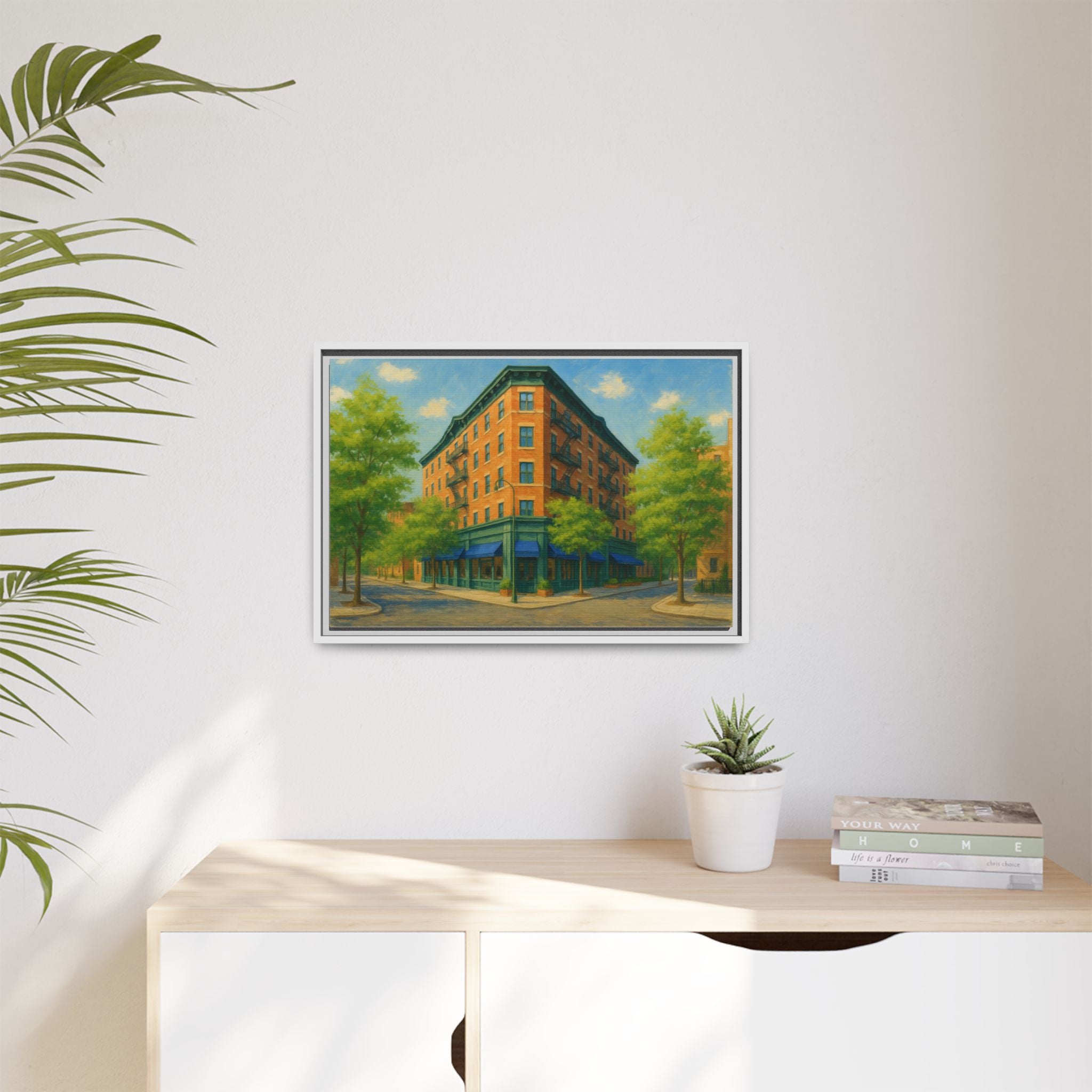 The Mary Lane — Restaurant Print | Matte Canvas + Wooden Frame