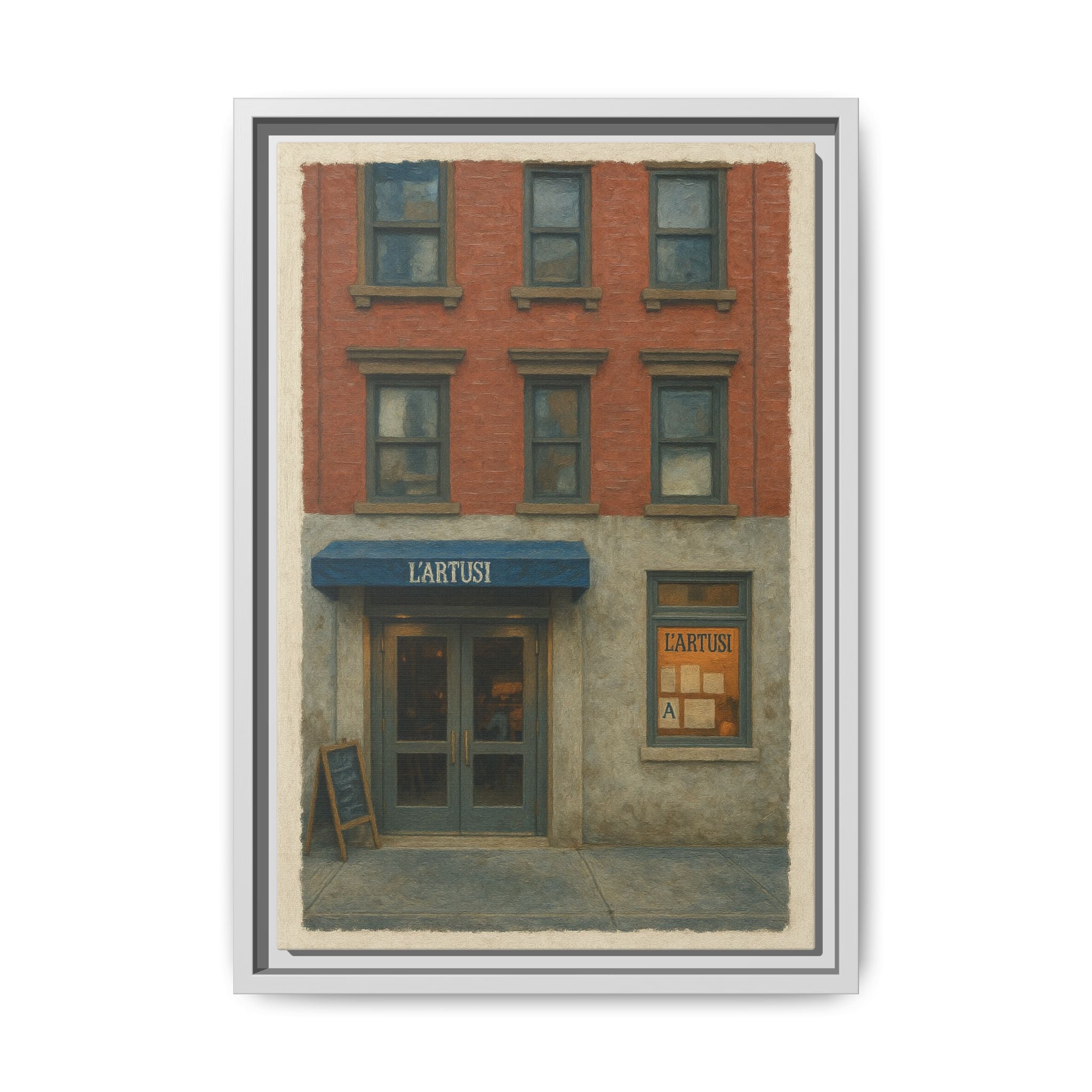 L'Artusi — Restaurant Print | Matte Canvas + Wooden Frame