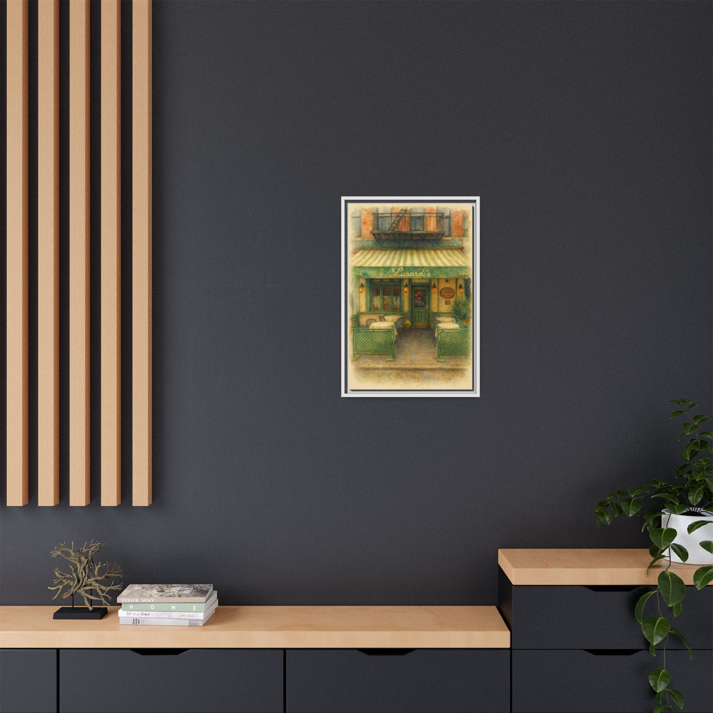 Lusardi's — Restaurant Print | Matte Canvas + Wooden Frame