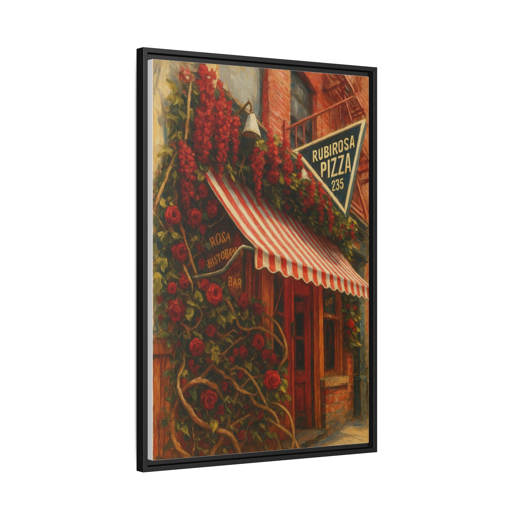Rubirosa — Restaurant Print | Matte Canvas + Wooden Frame