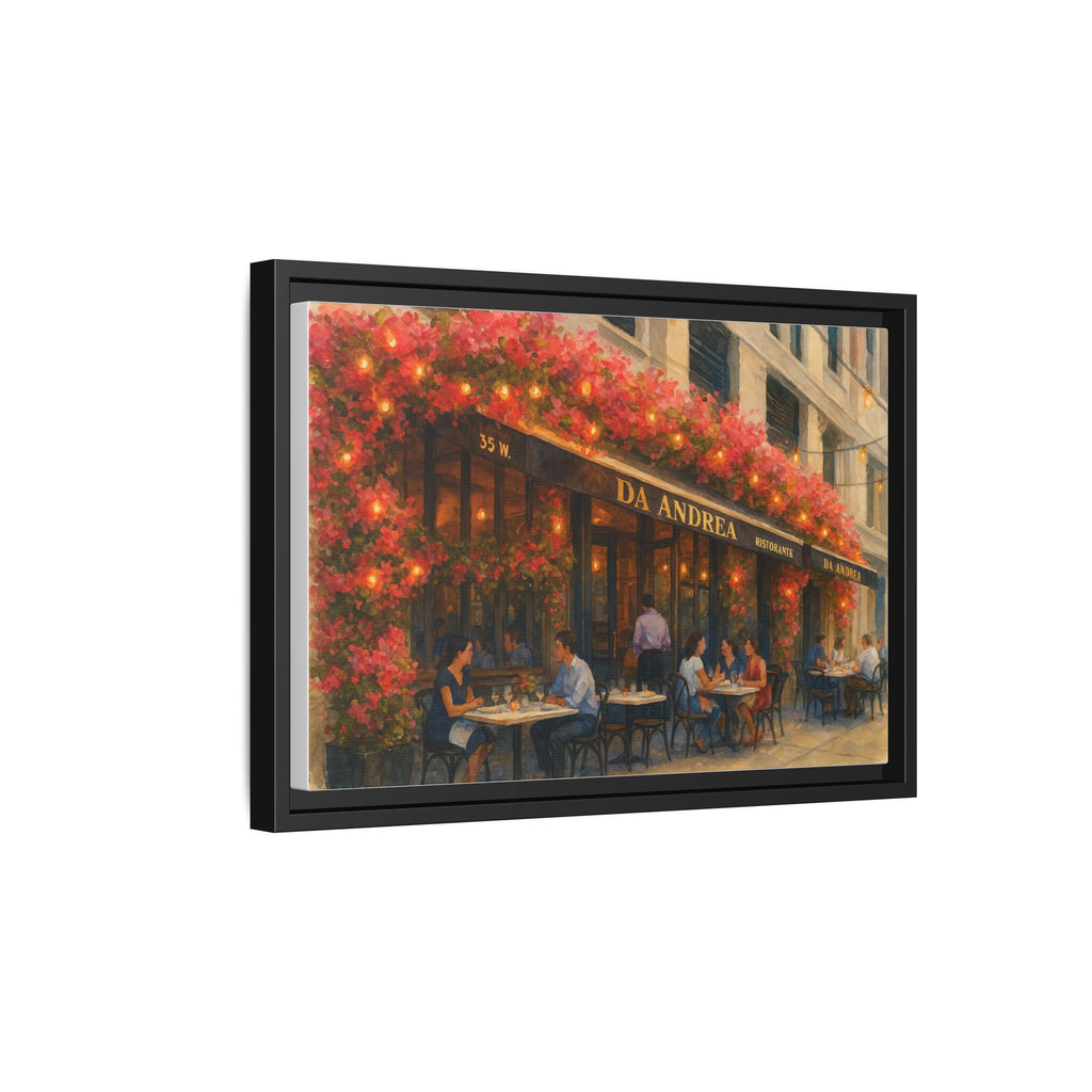 Da Andrea — Restaurant Print | Matte Canvas + Wooden Frame