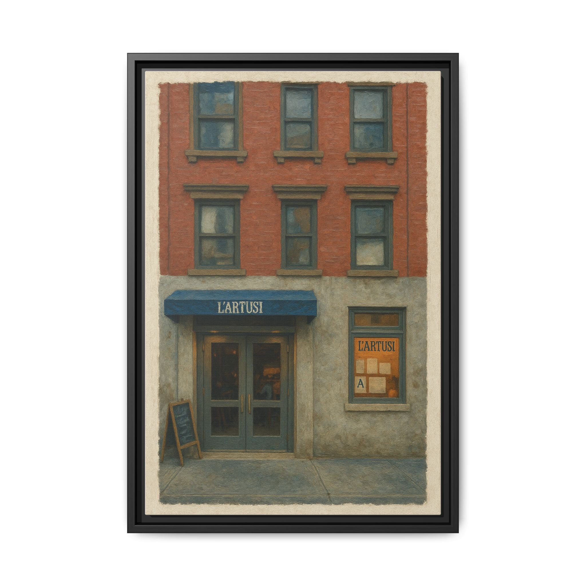 L'Artusi — Restaurant Print | Matte Canvas + Wooden Frame