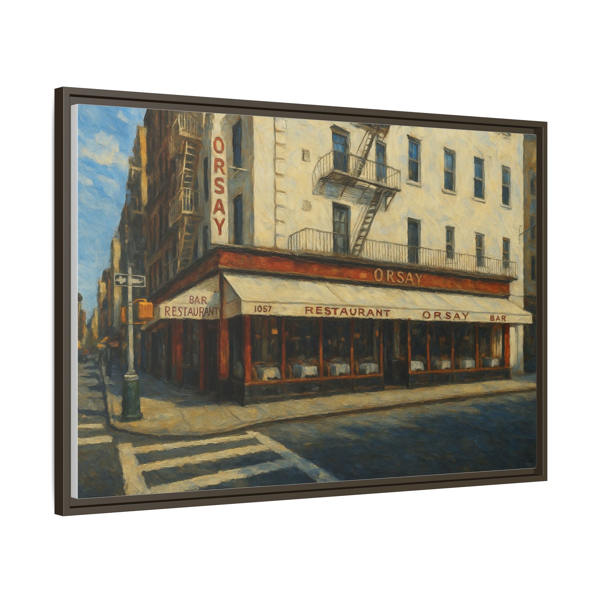 Orsay — Restaurant Print | Matte Canvas + Wooden Frame