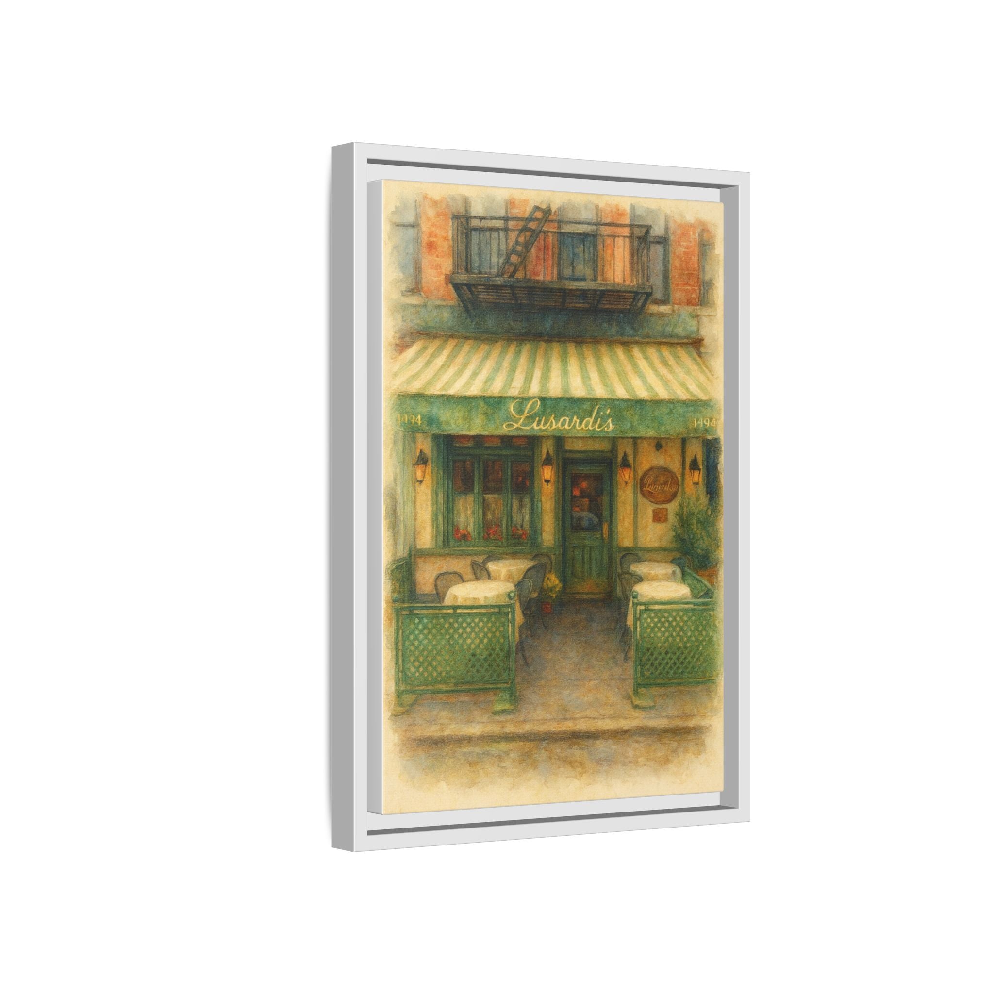 Lusardi's — Restaurant Print | Matte Canvas + Wooden Frame