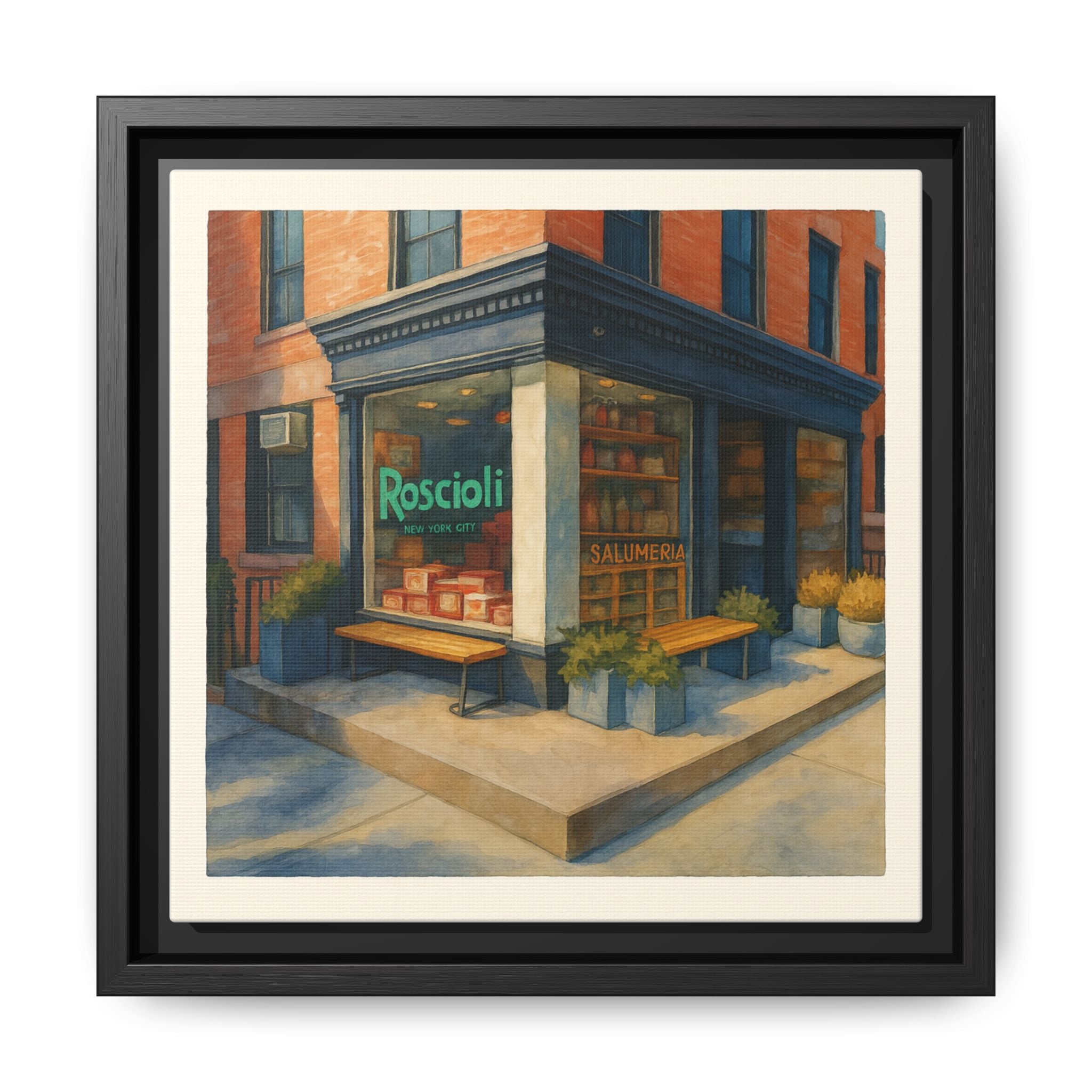 Roscioli Restaurant — Restaurant Print | Matte Canvas + Wooden Frame