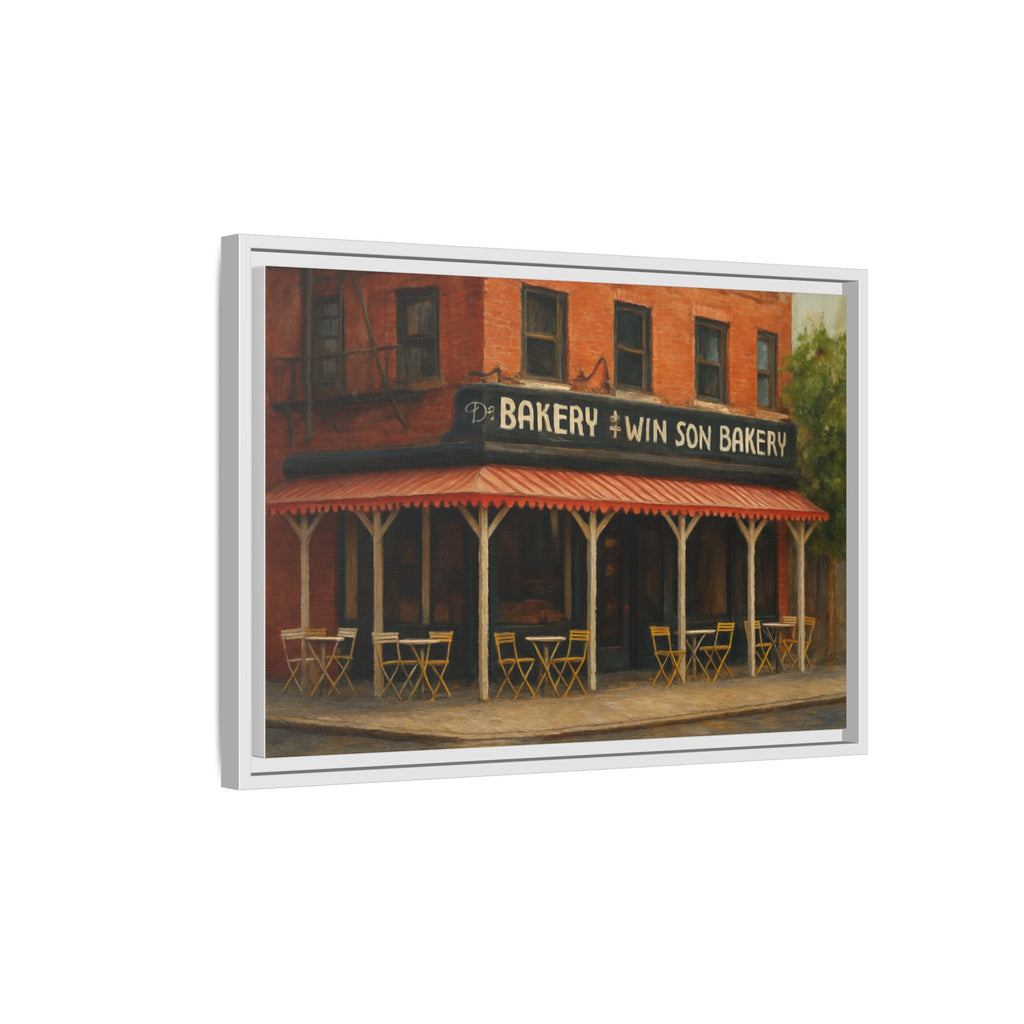 Win Son Bakery — Restaurant Print | Matte Canvas + Wooden Frame