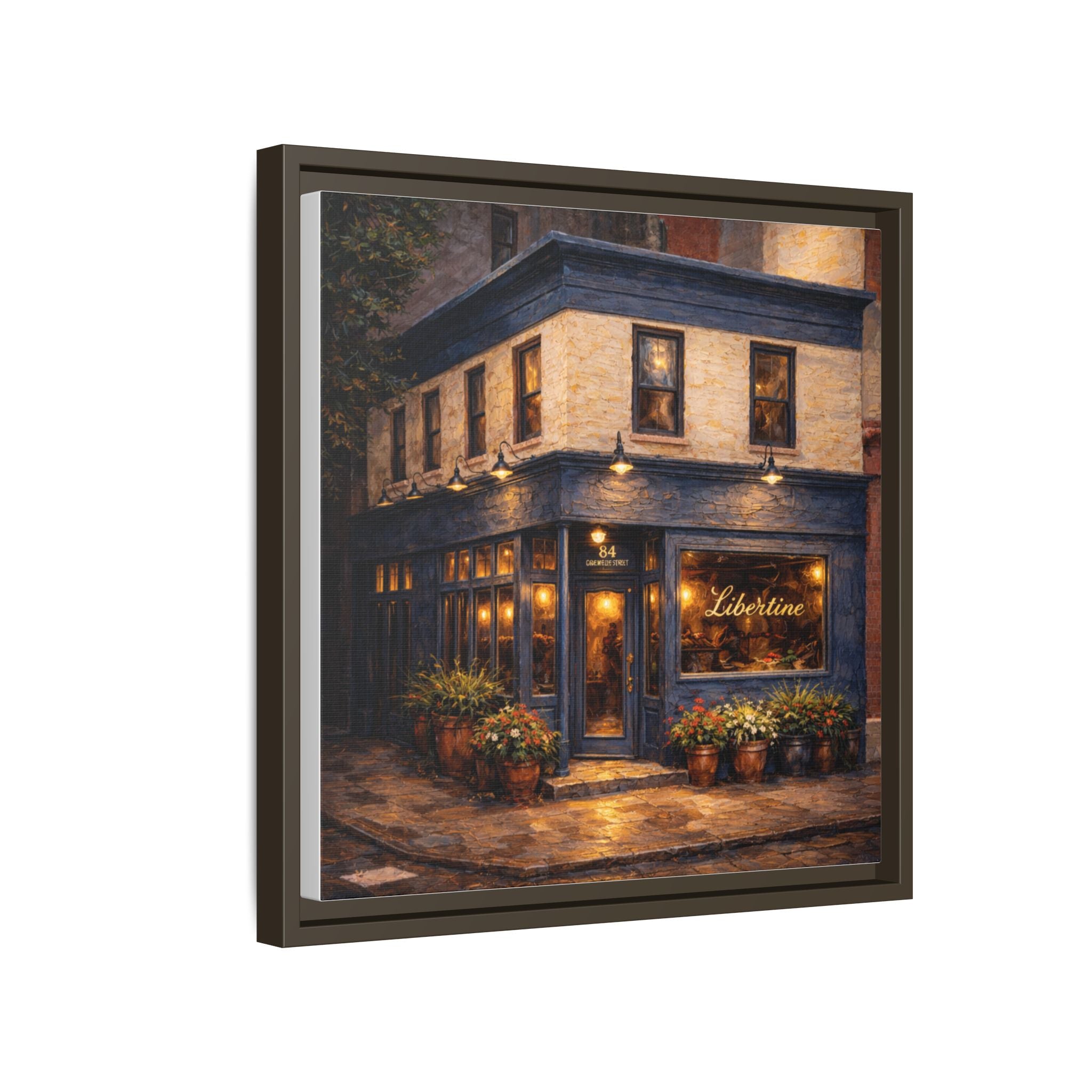 Libertine vintage restaurant poster framed art print