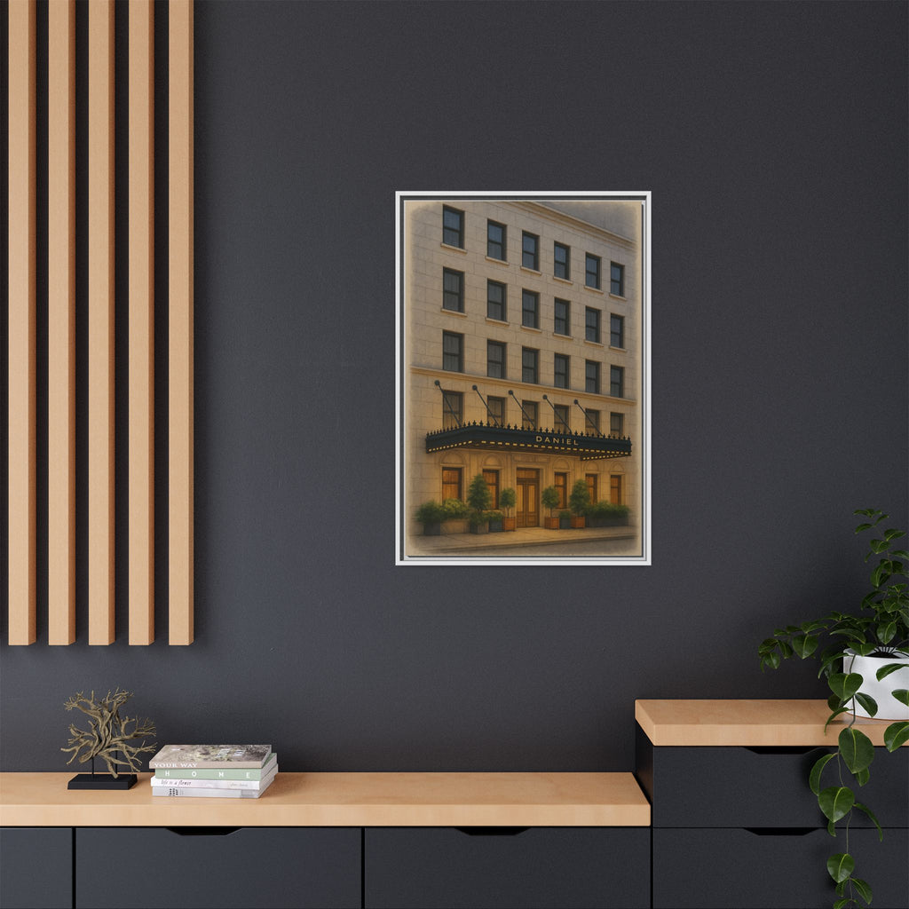 Restaurant Daniel — Restaurant Print | Matte Canvas + Wooden Frame